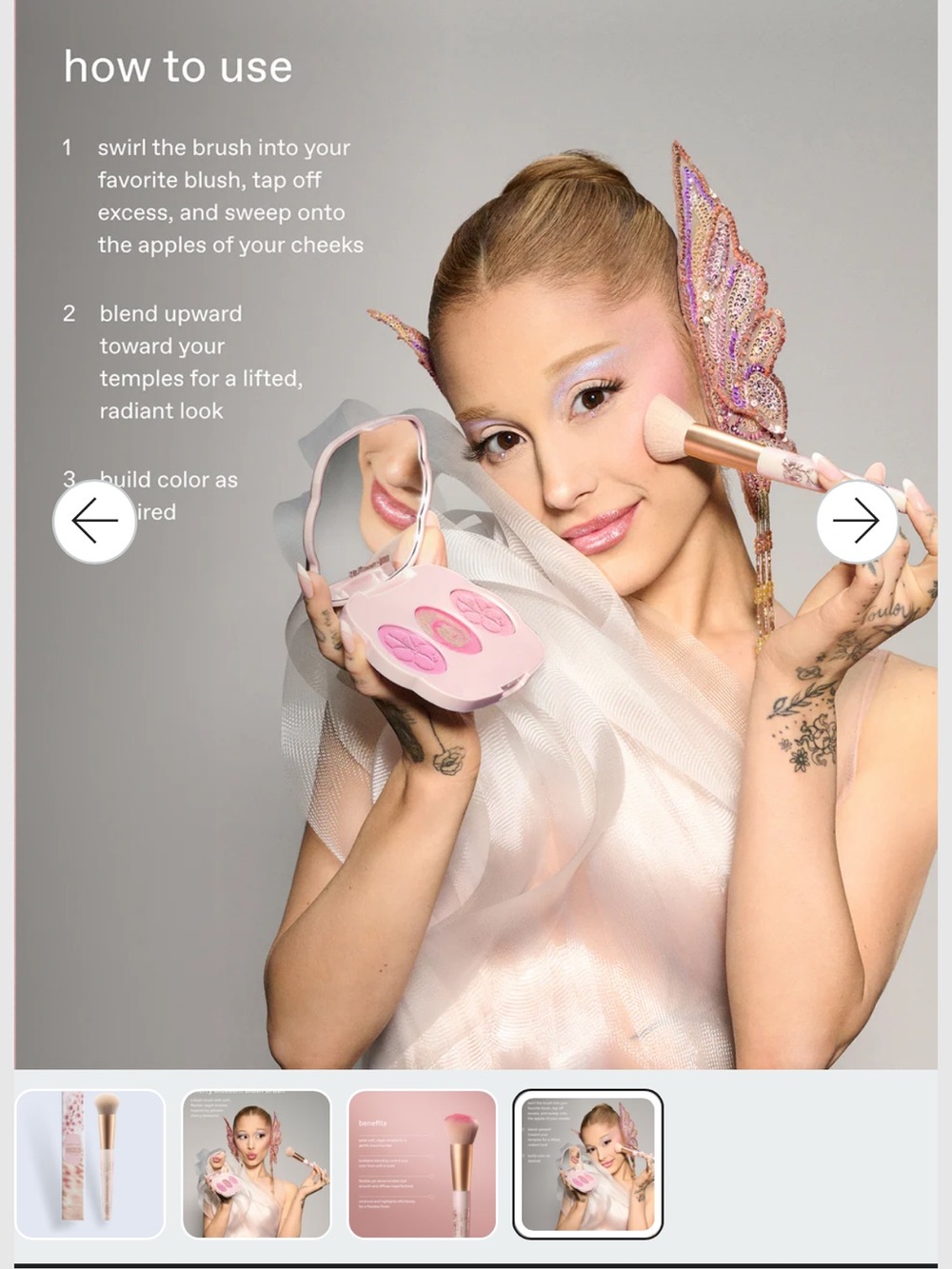 REM Beauty Wicked Cherry Blossom Blush Brush - New - Picture 6 of 6